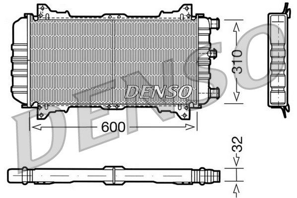 DENSO Радиатор, охлаждение двигателя DRM10018