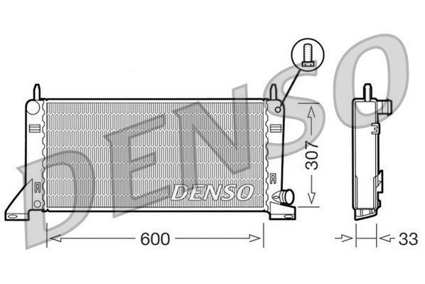 DENSO Radiaator,mootorijahutus DRM10020