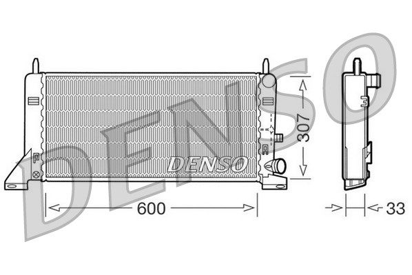 DENSO Радиатор, охлаждение двигателя DRM10023