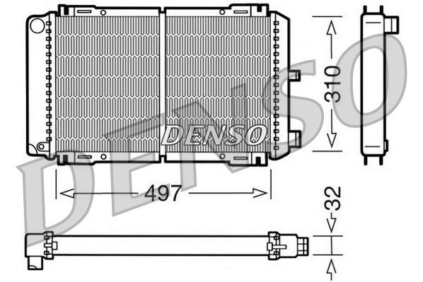 DENSO Radiaator,mootorijahutus DRM10031