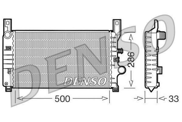 DENSO Радиатор, охлаждение двигателя DRM10034