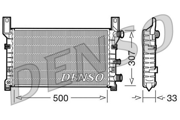 DENSO Radiaator,mootorijahutus DRM10035