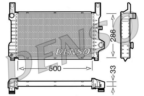DENSO Radiaator,mootorijahutus DRM10036