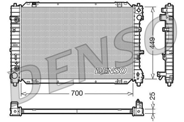 DENSO Радиатор, охлаждение двигателя DRM10089