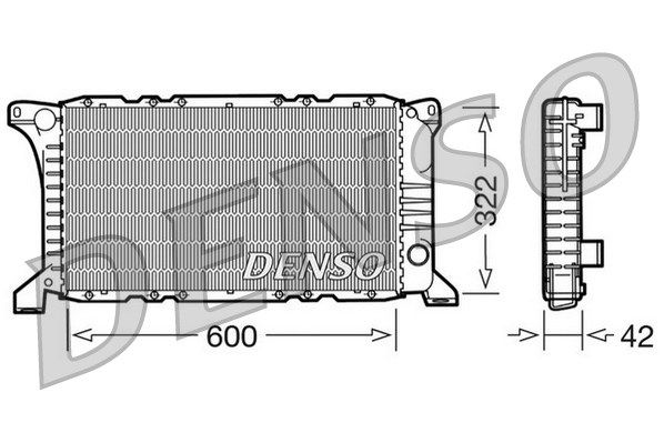 DENSO Radiaator,mootorijahutus DRM10097