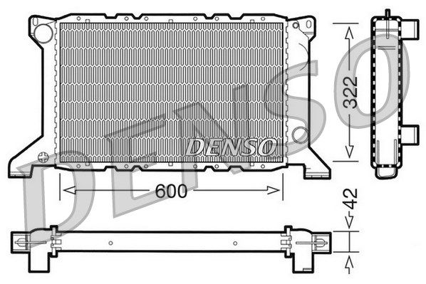 DENSO Radiaator,mootorijahutus DRM10098
