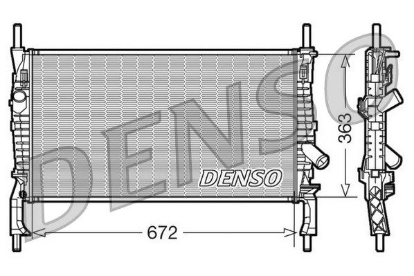 DENSO Radiaator,mootorijahutus DRM10105