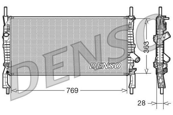 DENSO Radiaator,mootorijahutus DRM10106