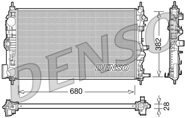 DENSO Radiaator,mootorijahutus DRM15005
