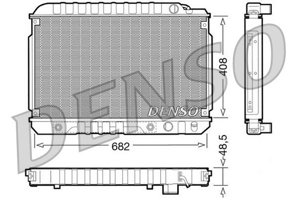 DENSO Радиатор, охлаждение двигателя DRM17003