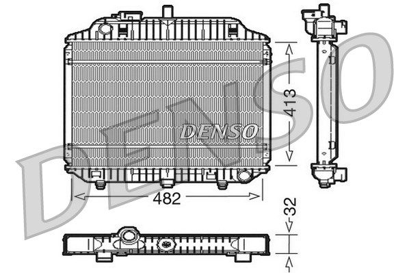 DENSO Radiaator,mootorijahutus DRM17010