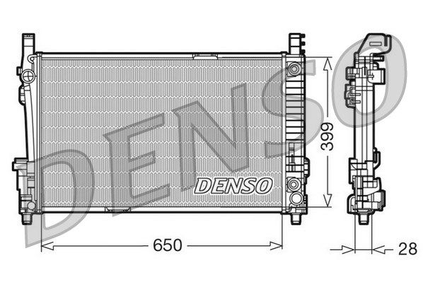DENSO Radiaator,mootorijahutus DRM17013