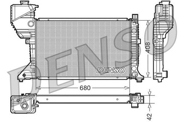 DENSO Радиатор, охлаждение двигателя DRM17017
