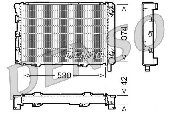 DENSO Radiaator,mootorijahutus DRM17026