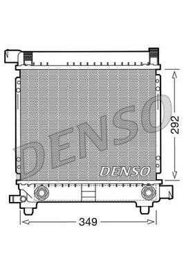 DENSO Радиатор, охлаждение двигателя DRM17028
