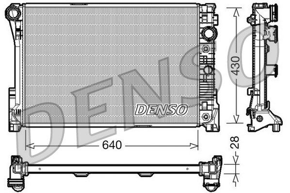 DENSO Радиатор, охлаждение двигателя DRM17043