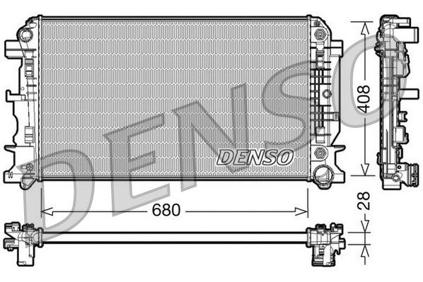 DENSO Radiaator,mootorijahutus DRM17044