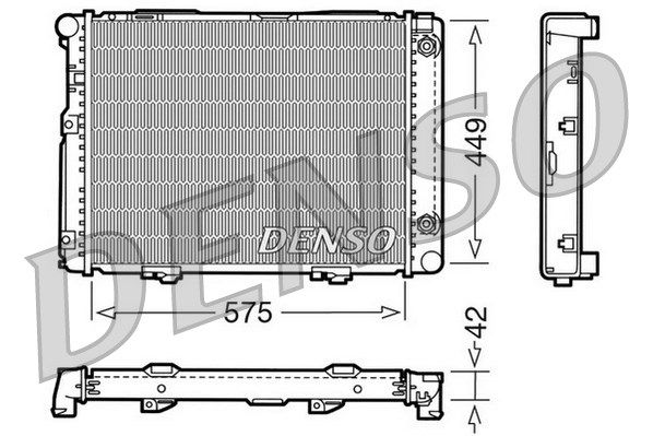 DENSO Радиатор, охлаждение двигателя DRM17060