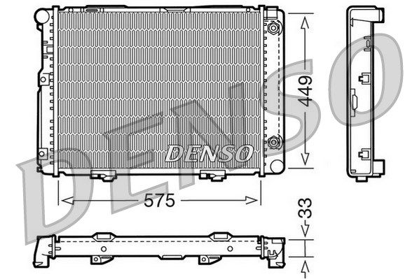 DENSO Радиатор, охлаждение двигателя DRM17061