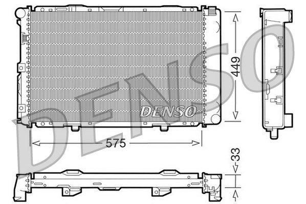 DENSO Радиатор, охлаждение двигателя DRM17066