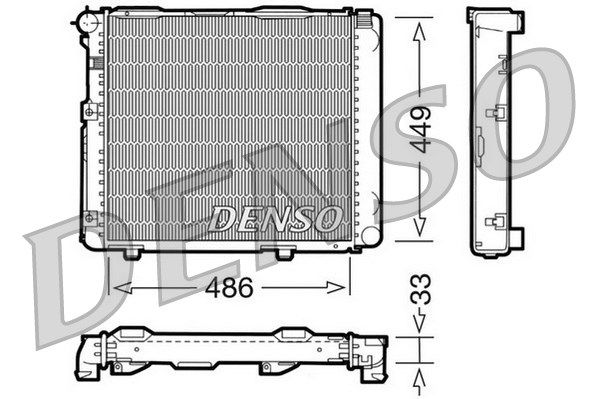 DENSO Radiaator,mootorijahutus DRM17068