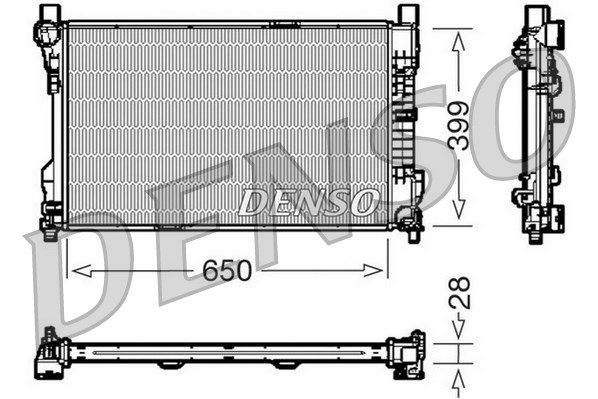DENSO Radiaator,mootorijahutus DRM17080
