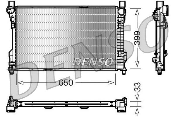 DENSO Radiaator,mootorijahutus DRM17082