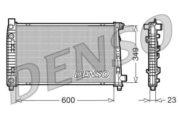 DENSO Радиатор, охлаждение двигателя DRM17102