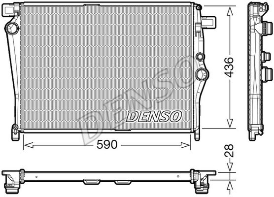 DENSO Радиатор, охлаждение двигателя DRM17105