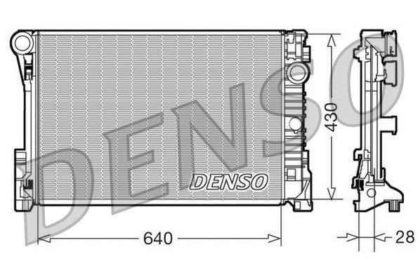 DENSO Radiaator,mootorijahutus DRM17110