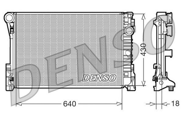 DENSO Радиатор, охлаждение двигателя DRM17111