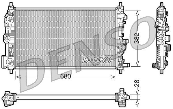 DENSO Radiaator,mootorijahutus DRM20009