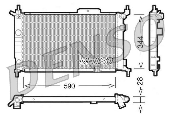 DENSO Radiaator,mootorijahutus DRM20015