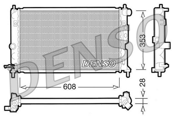 DENSO Radiaator,mootorijahutus DRM20027