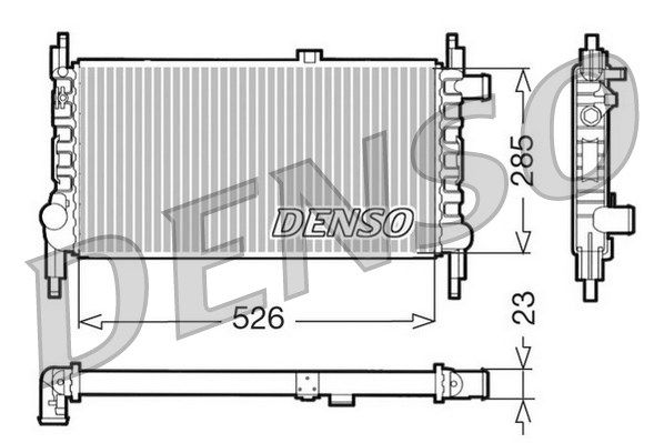 DENSO Radiaator,mootorijahutus DRM20035