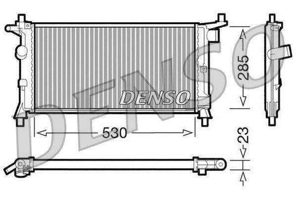 DENSO Radiaator,mootorijahutus DRM20037