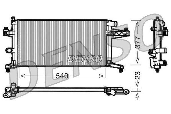 DENSO Радиатор, охлаждение двигателя DRM20038