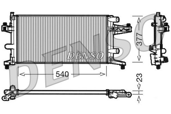 DENSO Radiaator,mootorijahutus DRM20040