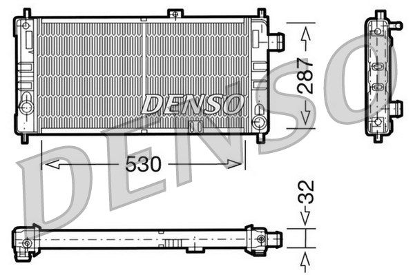 DENSO Radiaator,mootorijahutus DRM20064