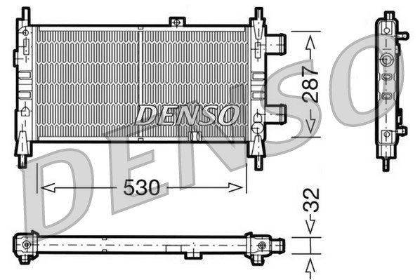 DENSO Радиатор, охлаждение двигателя DRM20065
