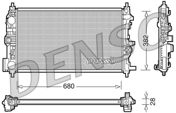 DENSO Radiaator,mootorijahutus DRM20078