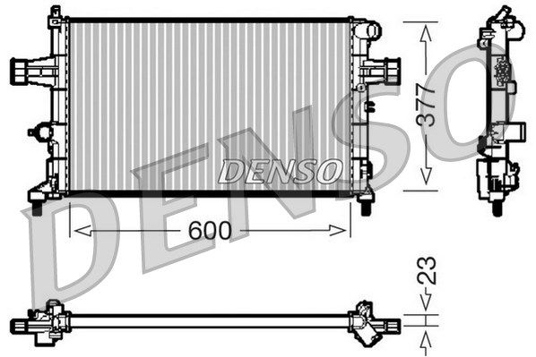 DENSO Радиатор, охлаждение двигателя DRM20083