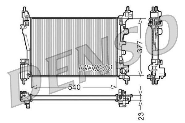 DENSO Radiaator,mootorijahutus DRM20095