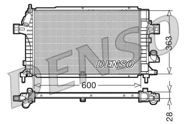 DENSO Radiaator,mootorijahutus DRM20100