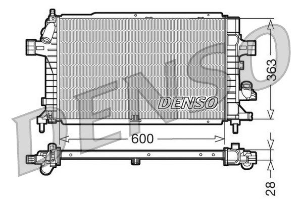 DENSO Radiaator,mootorijahutus DRM20102
