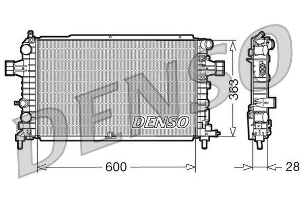 DENSO Radiaator,mootorijahutus DRM20105