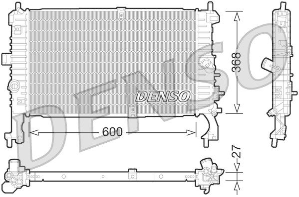 DENSO Радиатор, охлаждение двигателя DRM20106