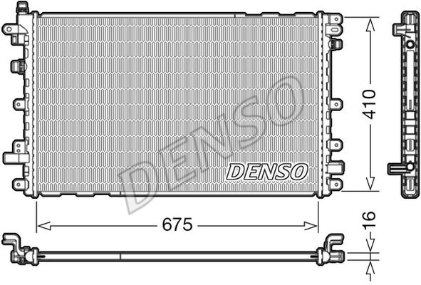 DENSO Радиатор, охлаждение двигателя DRM20113