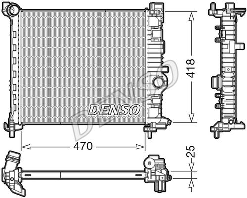 DENSO Radiaator,mootorijahutus DRM20115