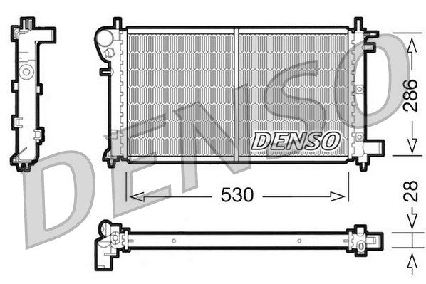 DENSO Радиатор, охлаждение двигателя DRM21003